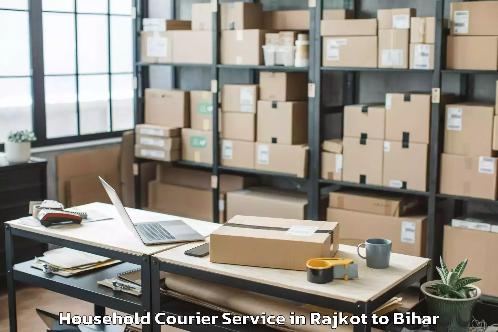 Top Rajkot to Begusarai Household Courier Available